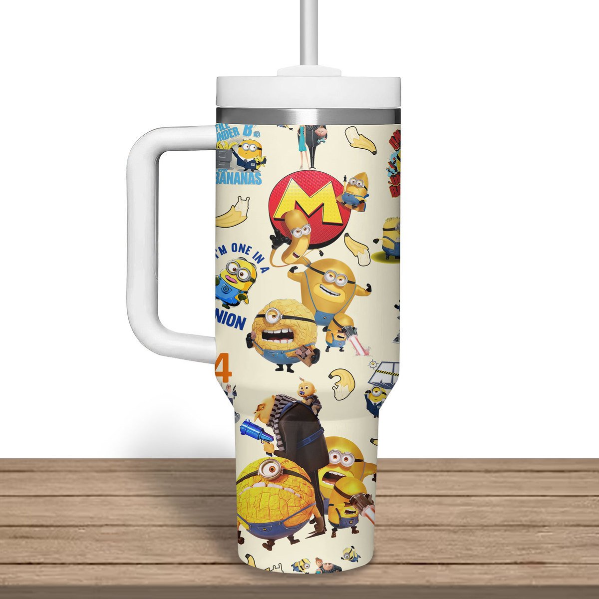 Minions Cartoon Custom Stanley Cup 40 oz 30 oz Tumbler With Handle