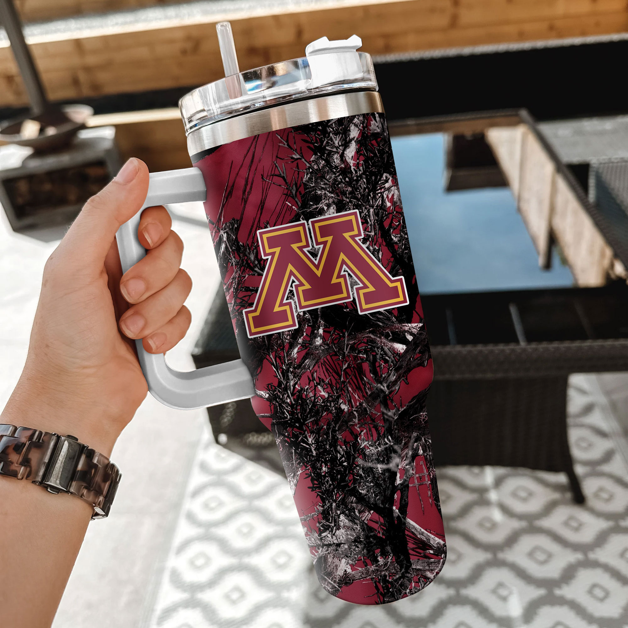 Minnesota Golden Gophers NCAA Hunting Custom Stanley Cup 40 oz 30 oz Tumbler With Handle