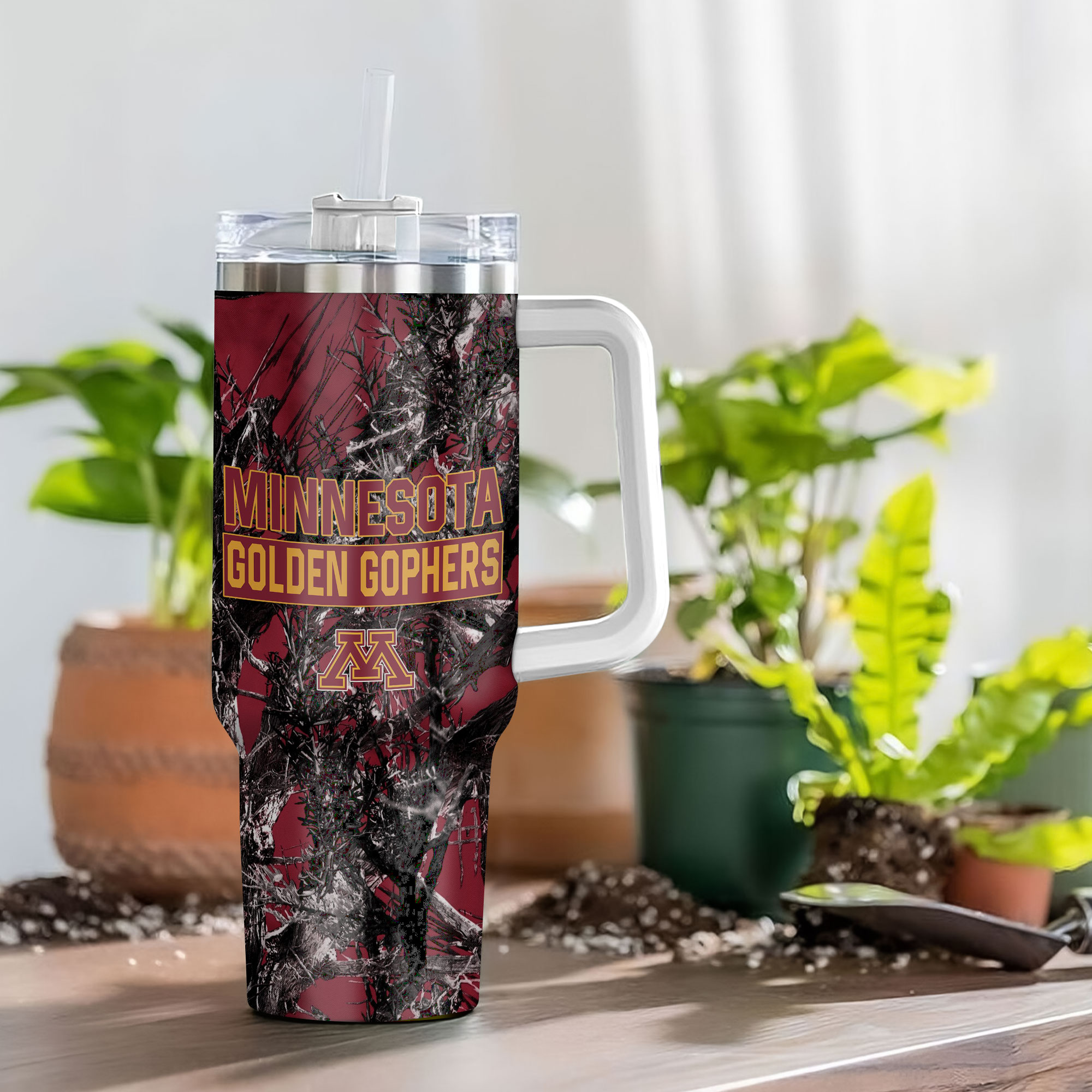Minnesota Golden Gophers NCAA Hunting Custom Stanley Cup 40 oz 30 oz Tumbler With Handle