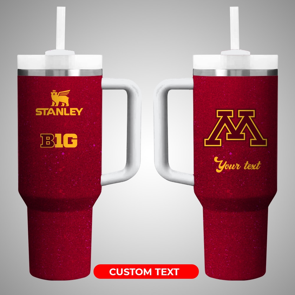 Minnesota Golden Gophers NCAA Custom Stanley Cup 40 oz 30 oz Tumbler With Handle