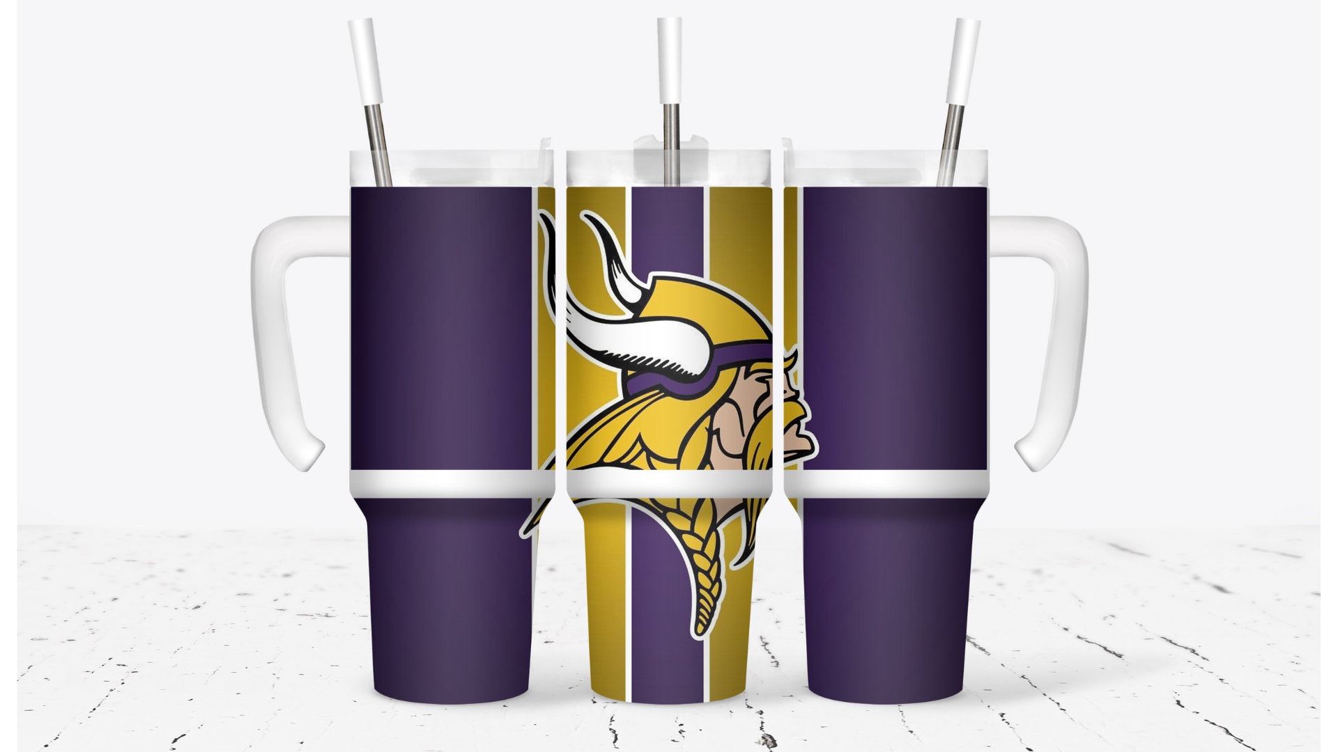 Minnesota Vikings Football NFL Custom Stanley Cup 40 oz 30 oz Tumbler With Handle