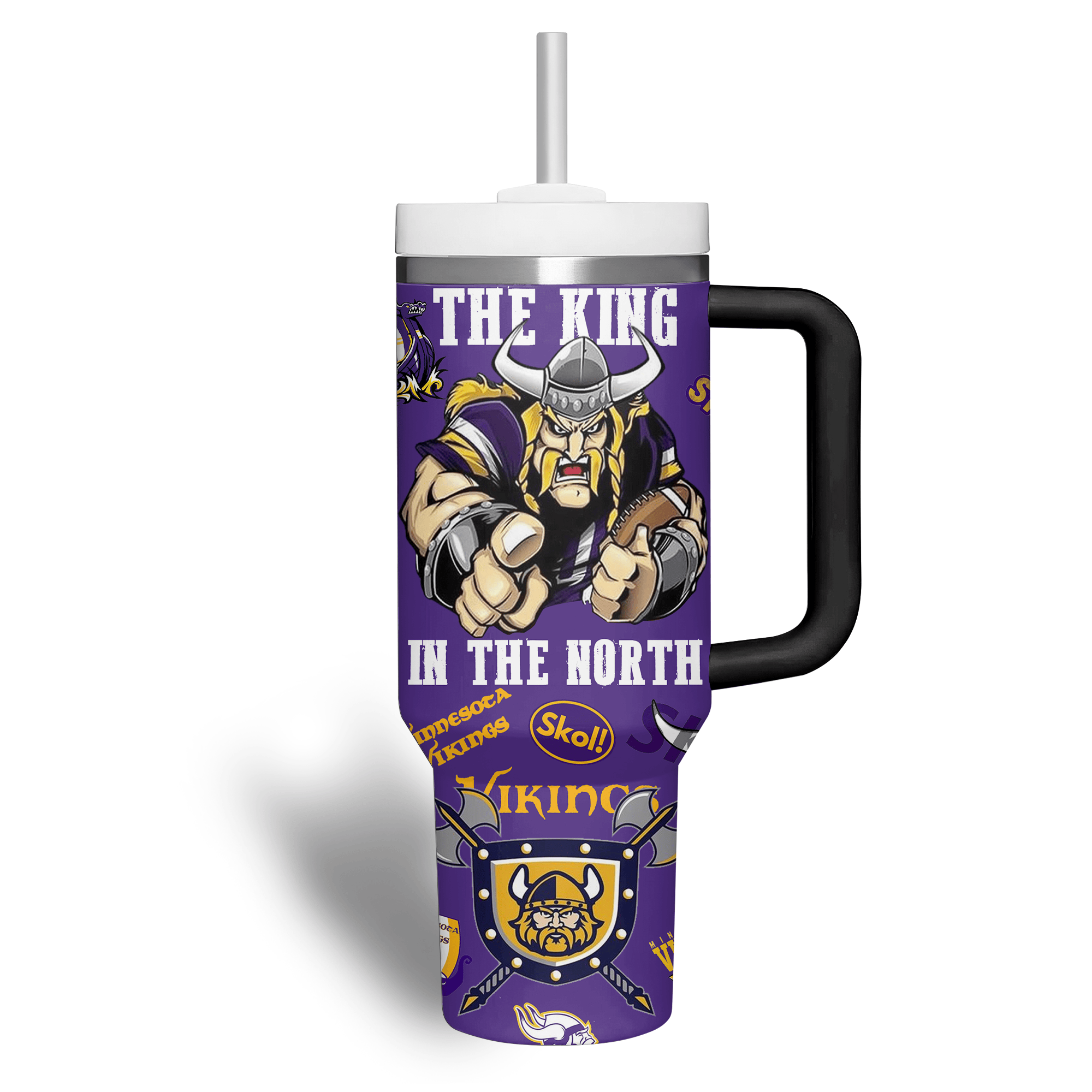 Minnesota Vikings NFL Custom Stanley Cup 40 oz 30 oz Tumbler With Handle