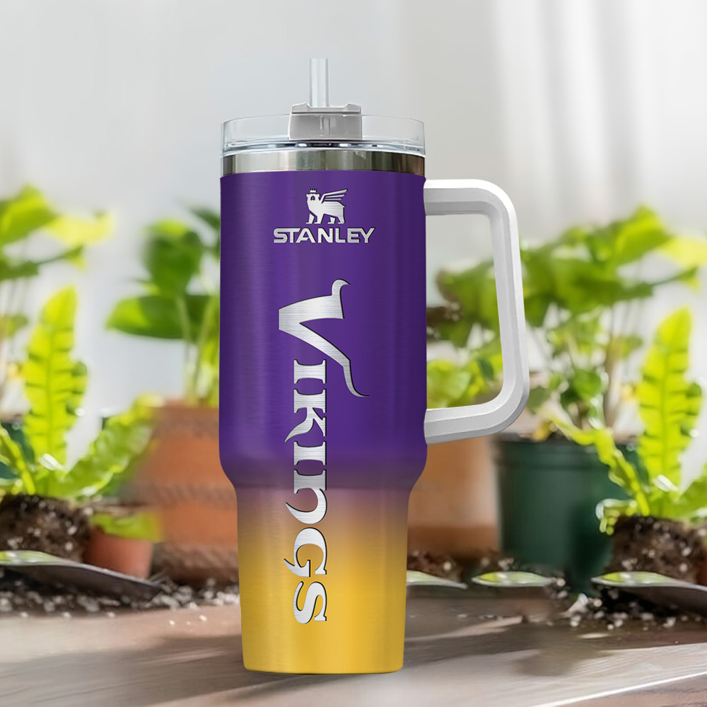 Minnesota Vikings NFL Custom Stanley Cup 40 oz 30 oz Tumbler With Handle