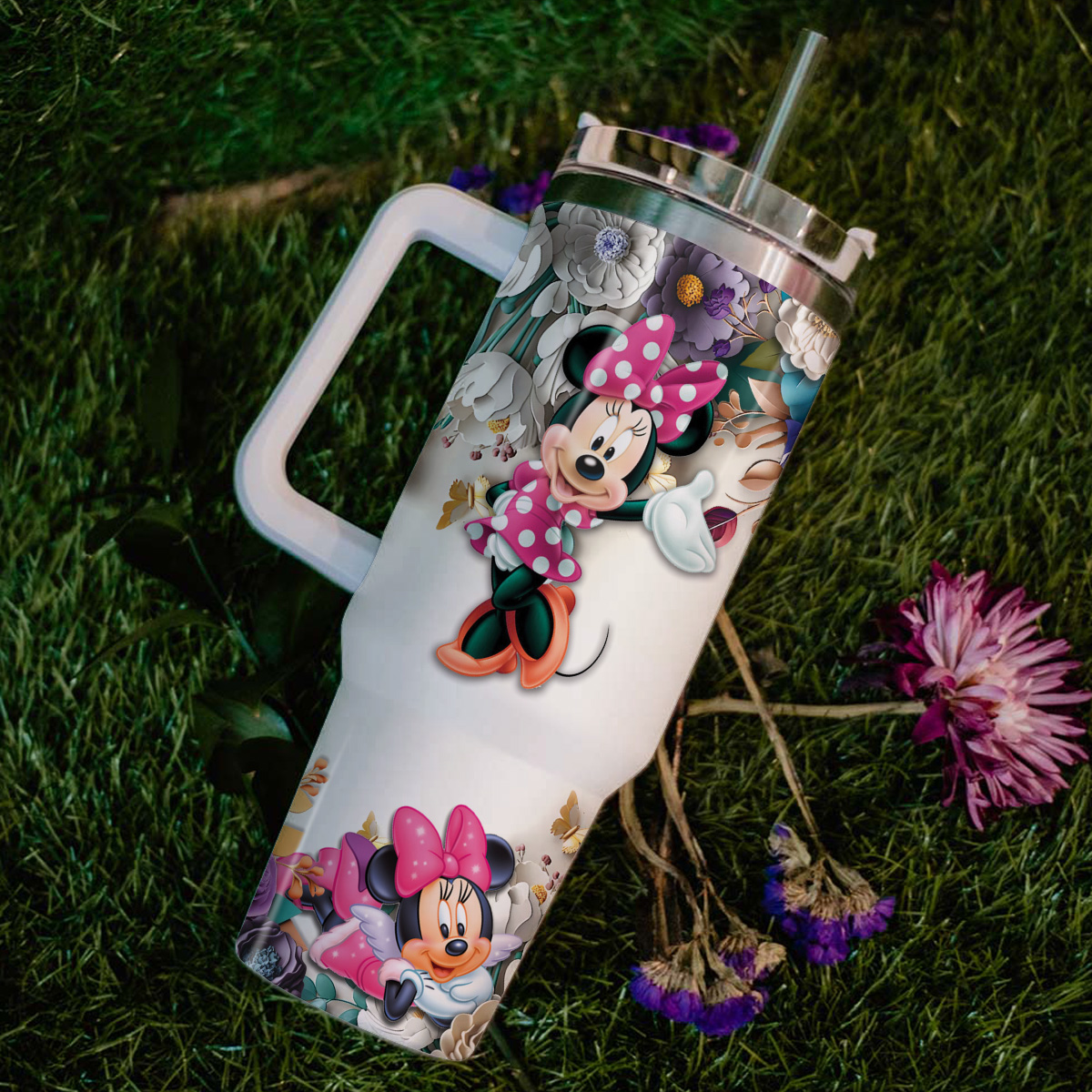 Minnie Mickey Mouse And Friends Cartoon Custom Stanley Cup 40 oz 30 oz Tumbler With Handle