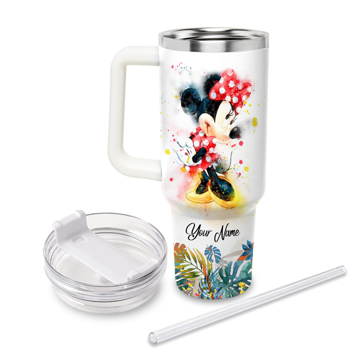 Minnie Mickey Mouse And Friends Cartoon Custom Stanley Cup 40 oz 30 oz Tumbler With Handle