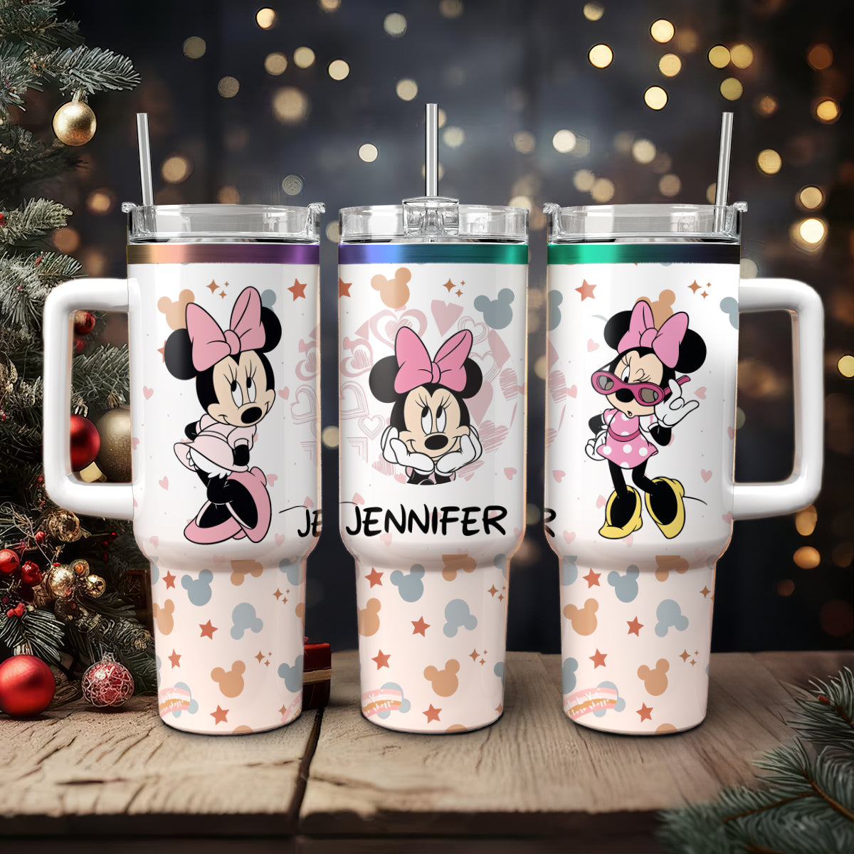 Minnie Mouse Cartoon Custom Stanley Cup 40 oz 30 oz Tumbler With Handle