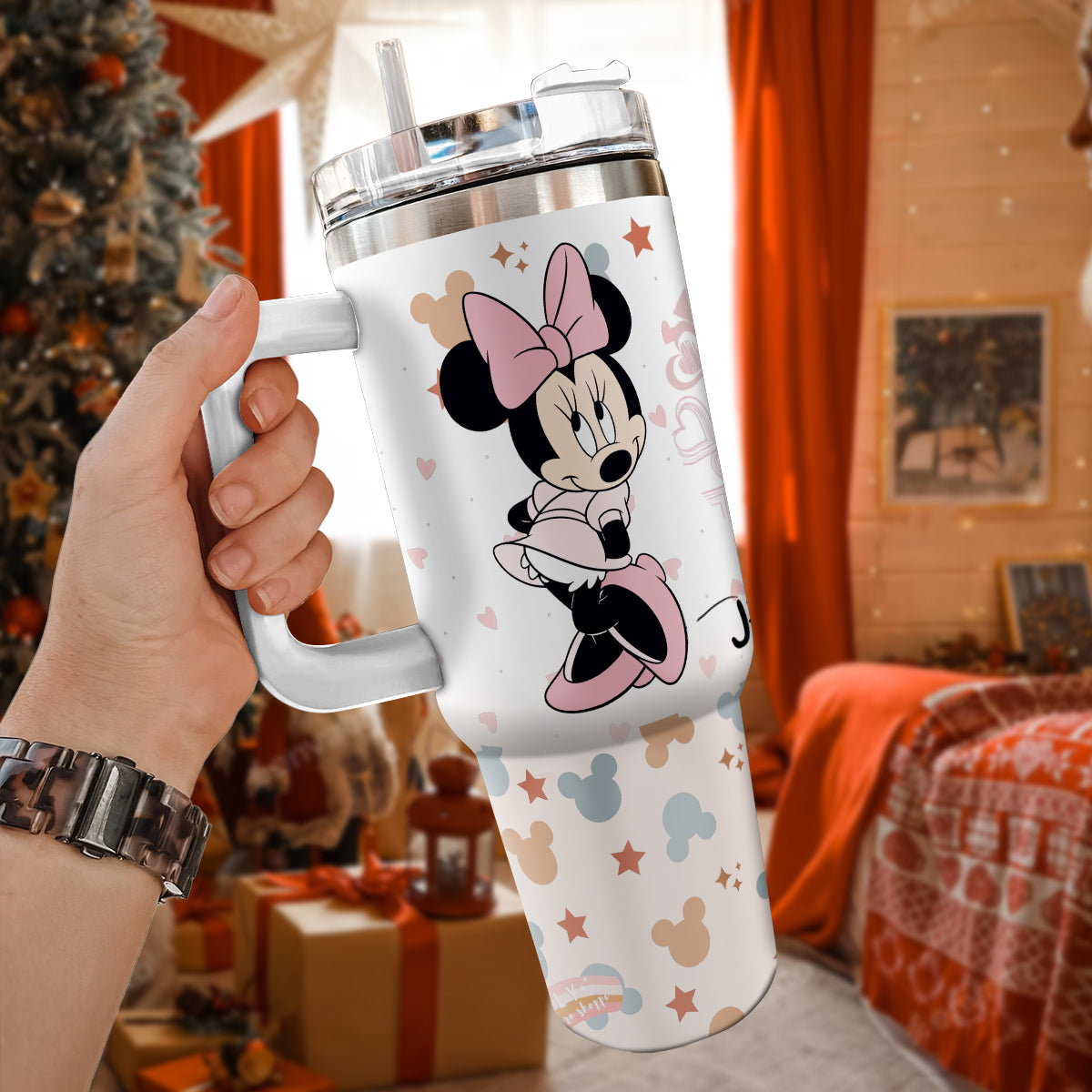 Minnie Mouse Cartoon Custom Stanley Cup 40 oz 30 oz Tumbler With Handle
