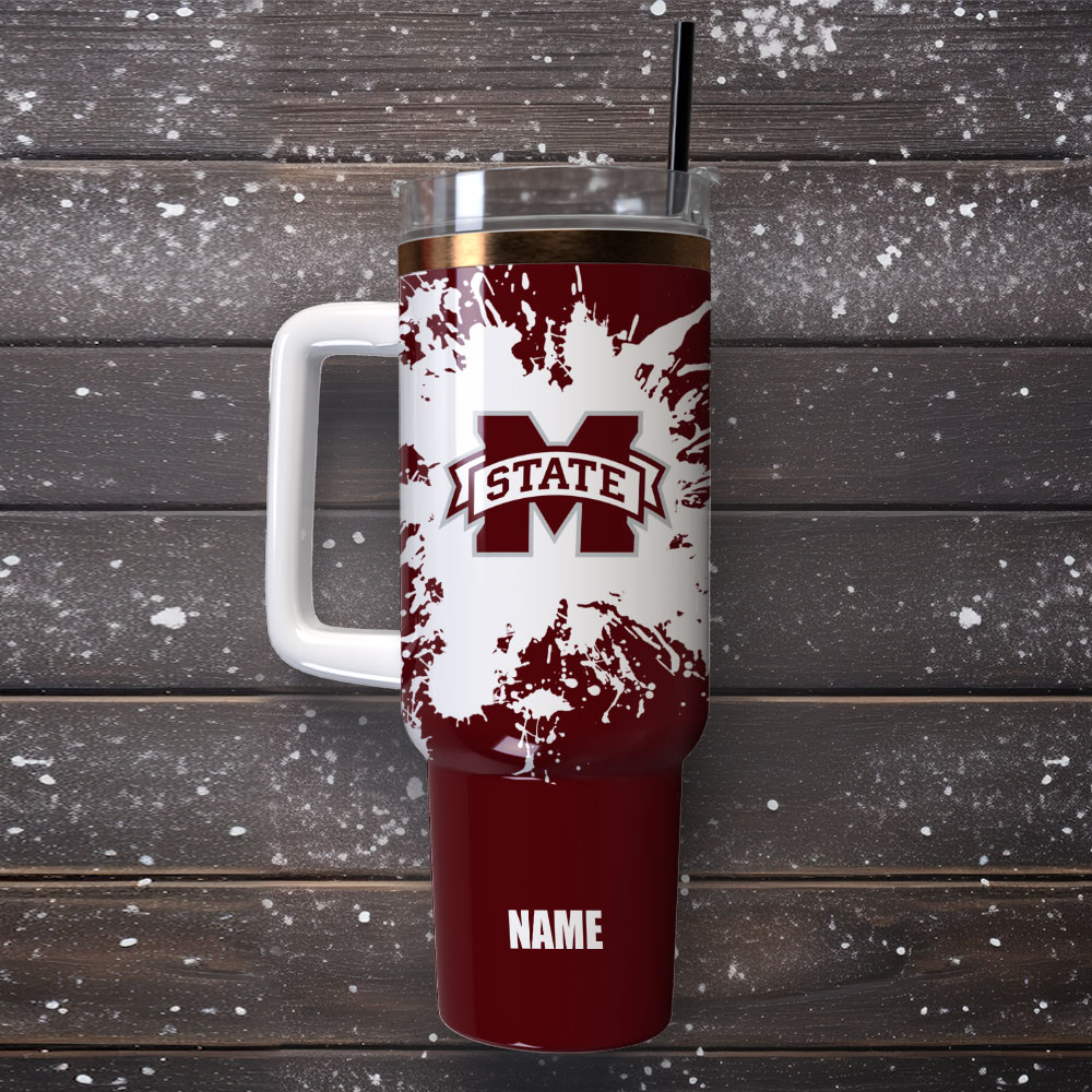 Mississippi State Bulldogs Football NCAA Sport Custom Stanley Cup 40 oz 30 oz Tumbler With Handle