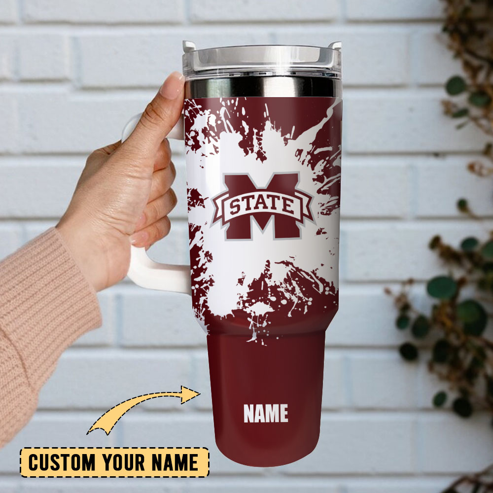 Mississippi State Bulldogs Football NCAA Sport Custom Stanley Cup 40 oz 30 oz Tumbler With Handle