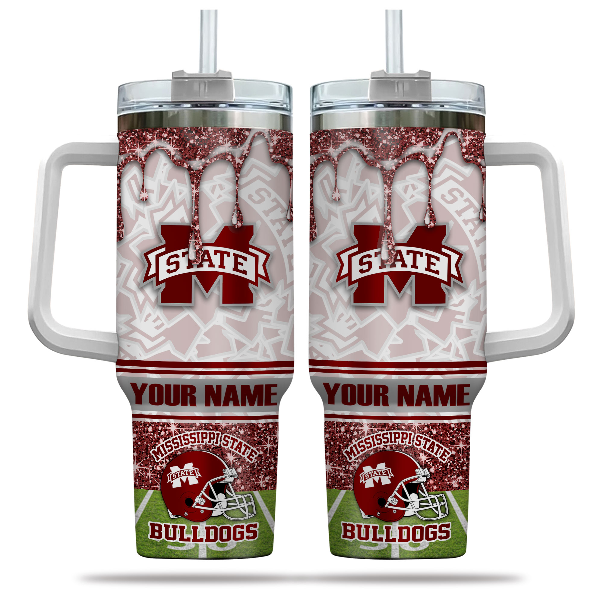 Mississippi State Bulldogs NCAA Custom Stanley Cup 40 oz 30 oz Tumbler With Handle