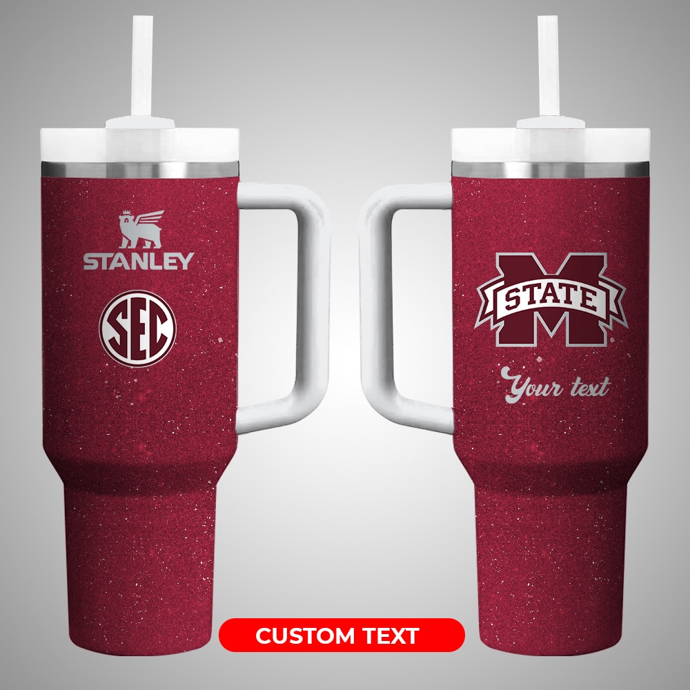 Mississippi State Bulldogs NCAA Custom Stanley Cup 40 oz 30 oz Tumbler With Handle