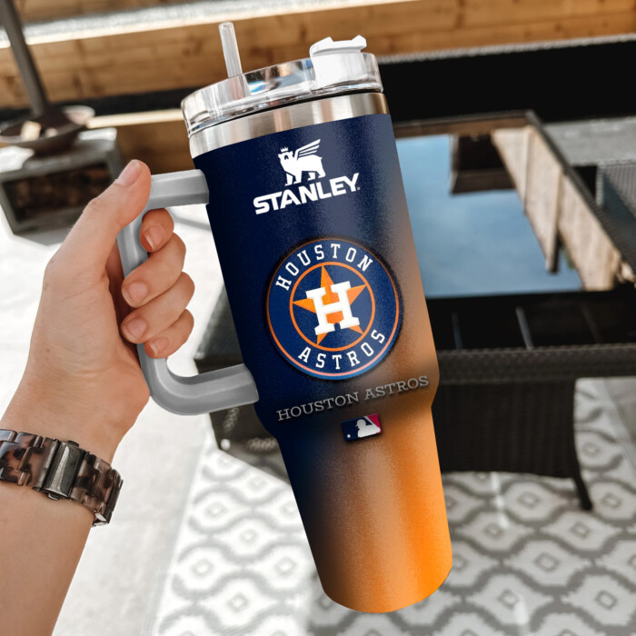 MLB Houston Astros Custom Stanley Cup 40 oz 30 oz Tumbler With Handle
