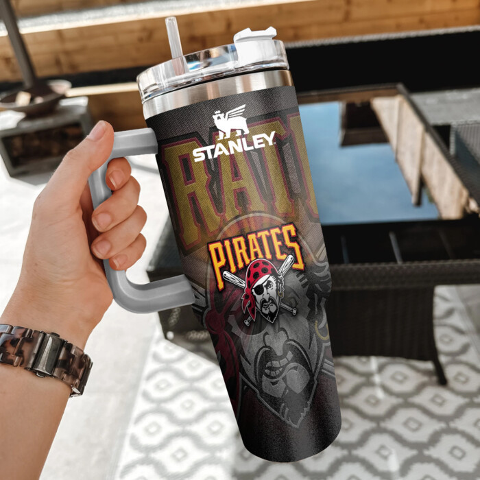 MLB Pittsburgh Pirates Custom Stanley Cup 40 oz 30 oz Tumbler With Handle