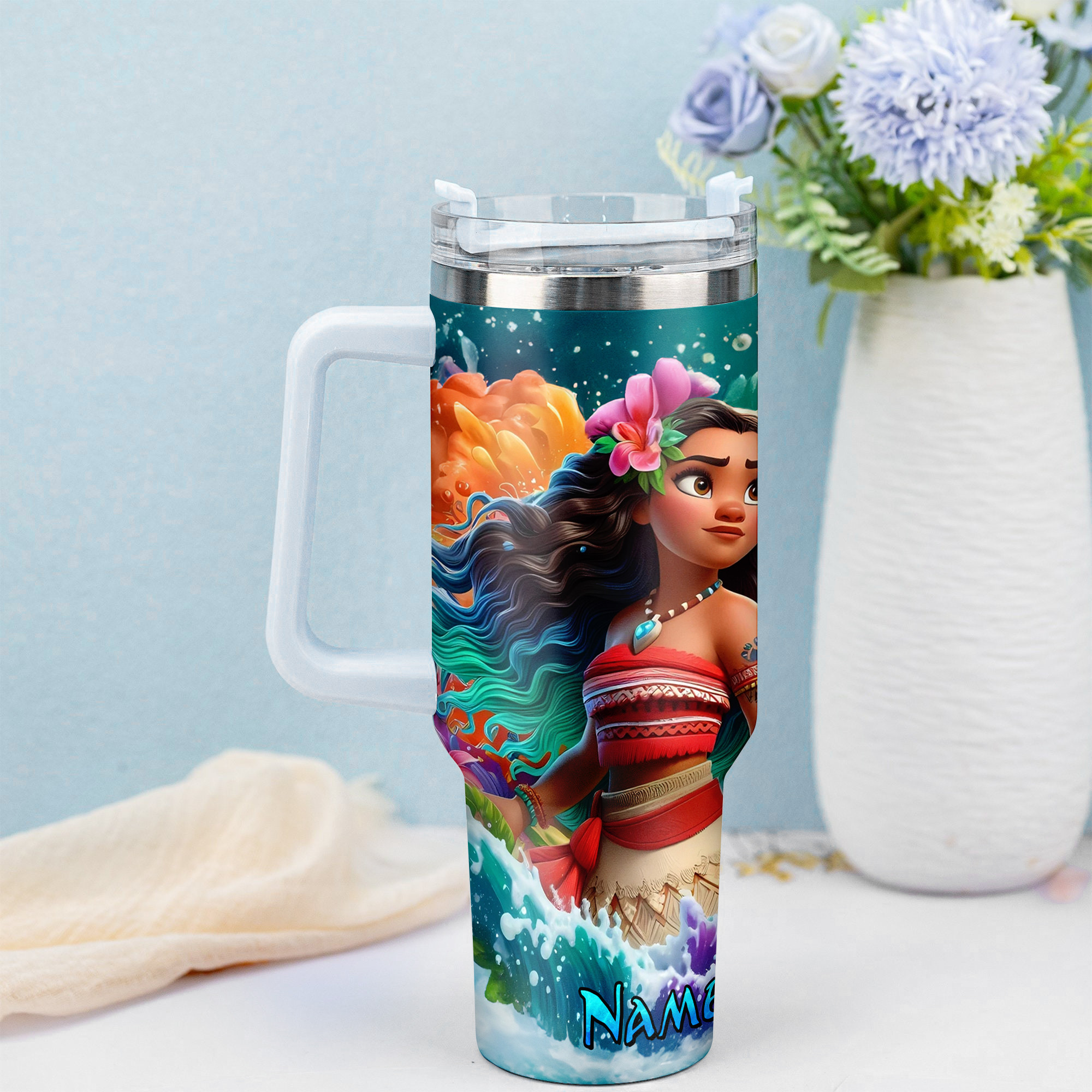 Moana Movies Custom Stanley Cup 40 oz 30 oz Tumbler With Handle