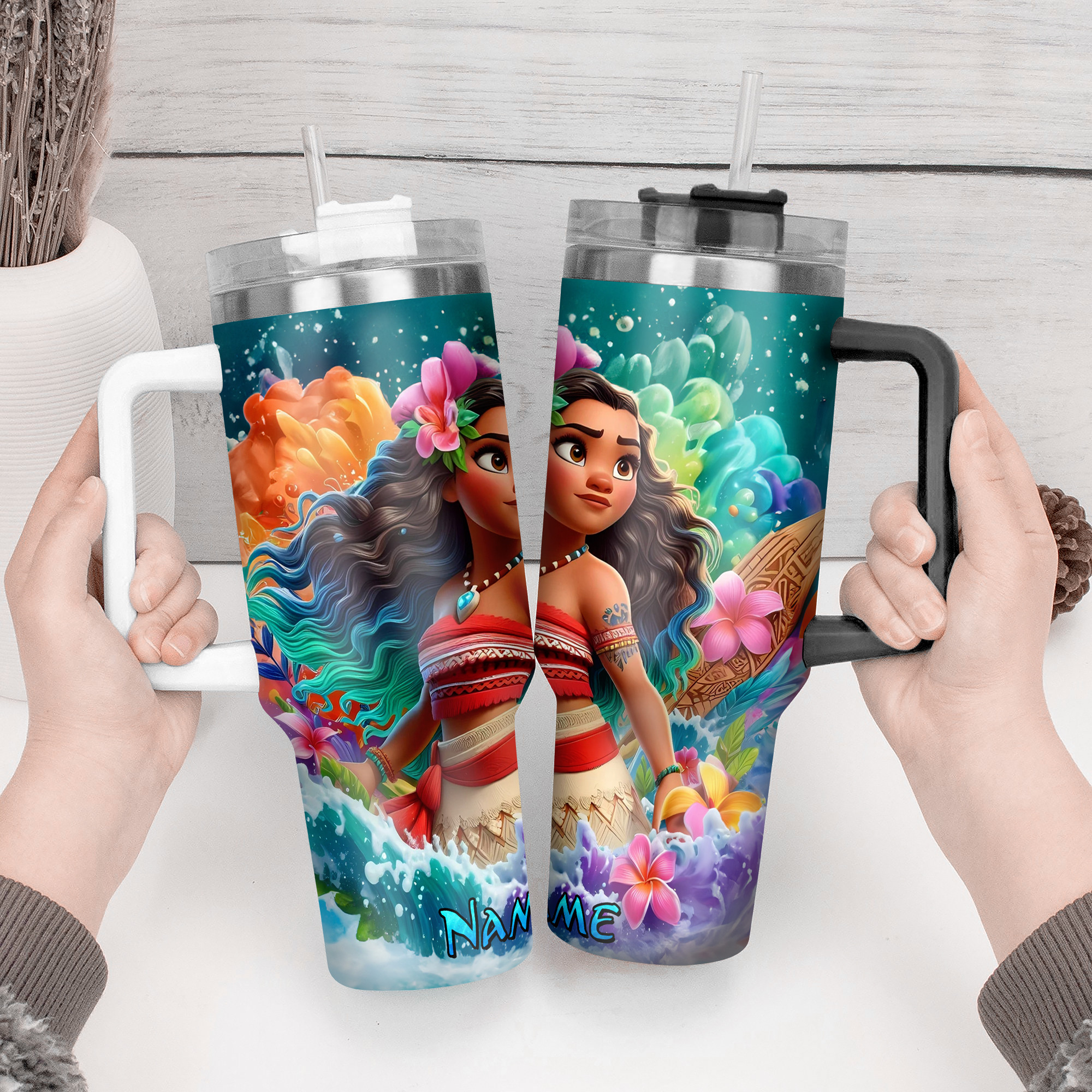Moana Movies Custom Stanley Cup 40 oz 30 oz Tumbler With Handle