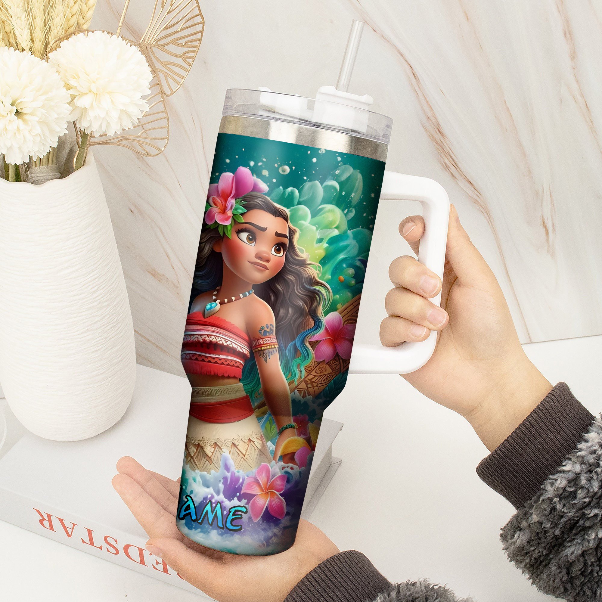 Moana Movies Custom Stanley Cup 40 oz 30 oz Tumbler With Handle