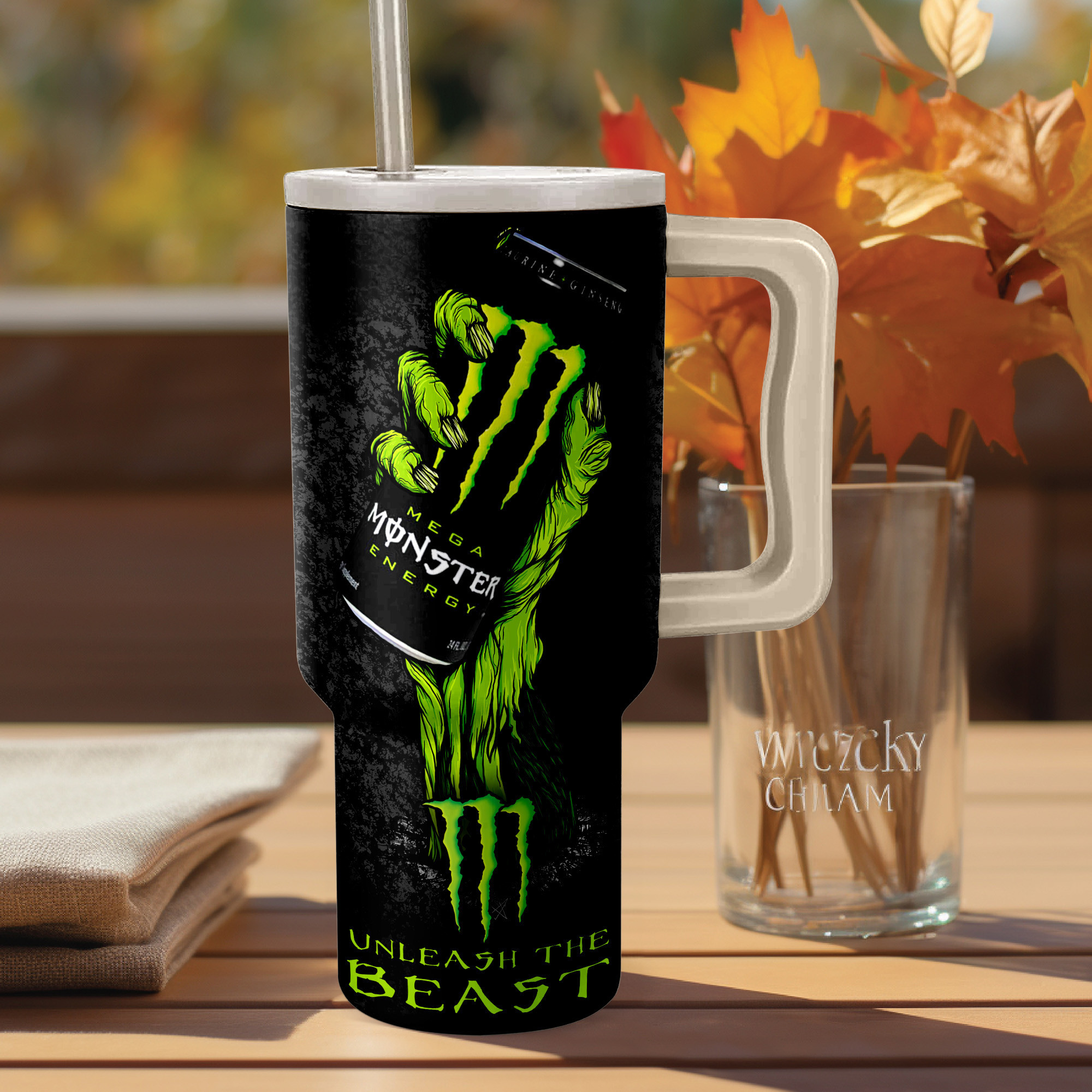 Monster Energy Drinks Custom Stanley Cup 40 oz 30 oz Tumbler With Handle