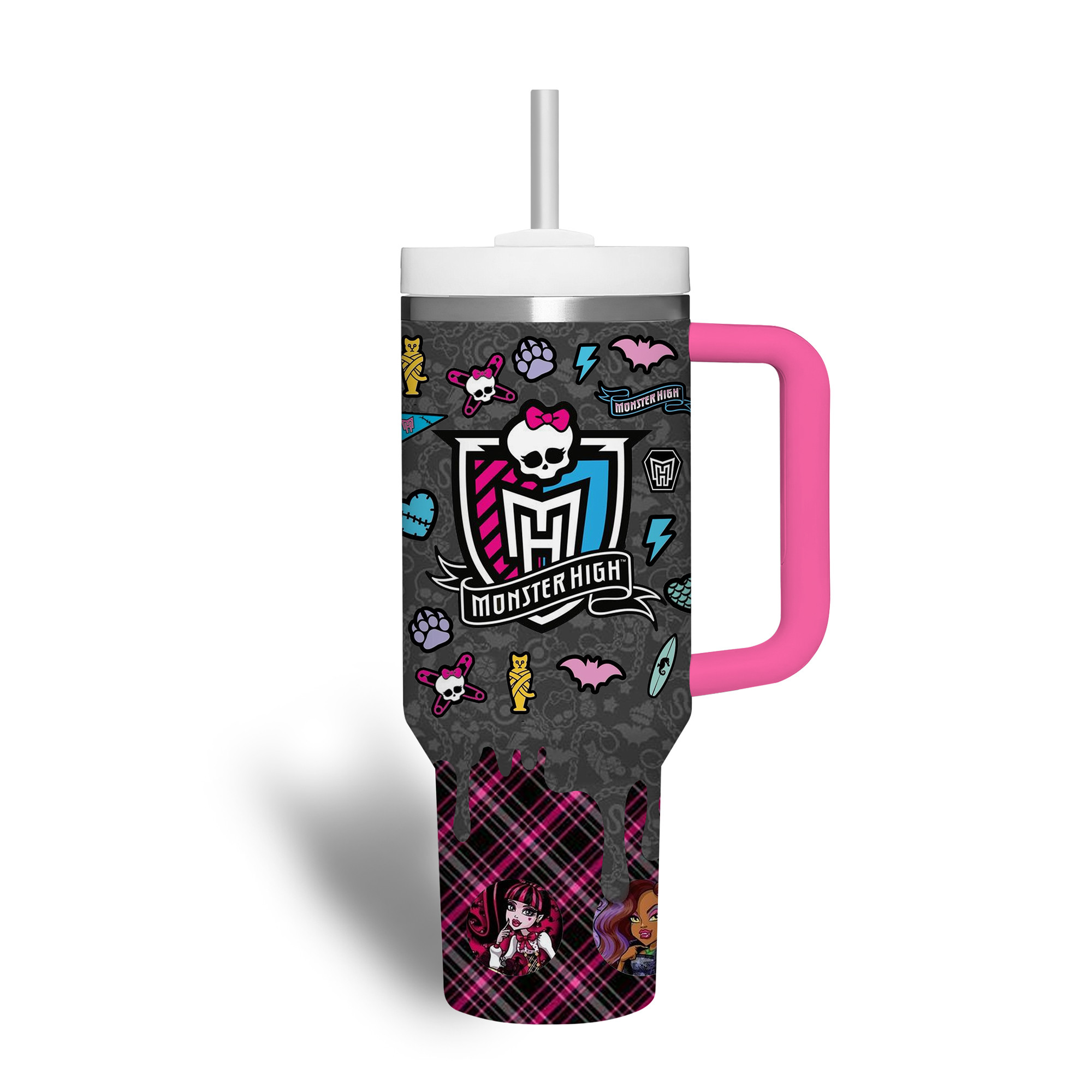Monster High Cartoon Custom Stanley Cup 40 oz 30 oz Tumbler With Handle