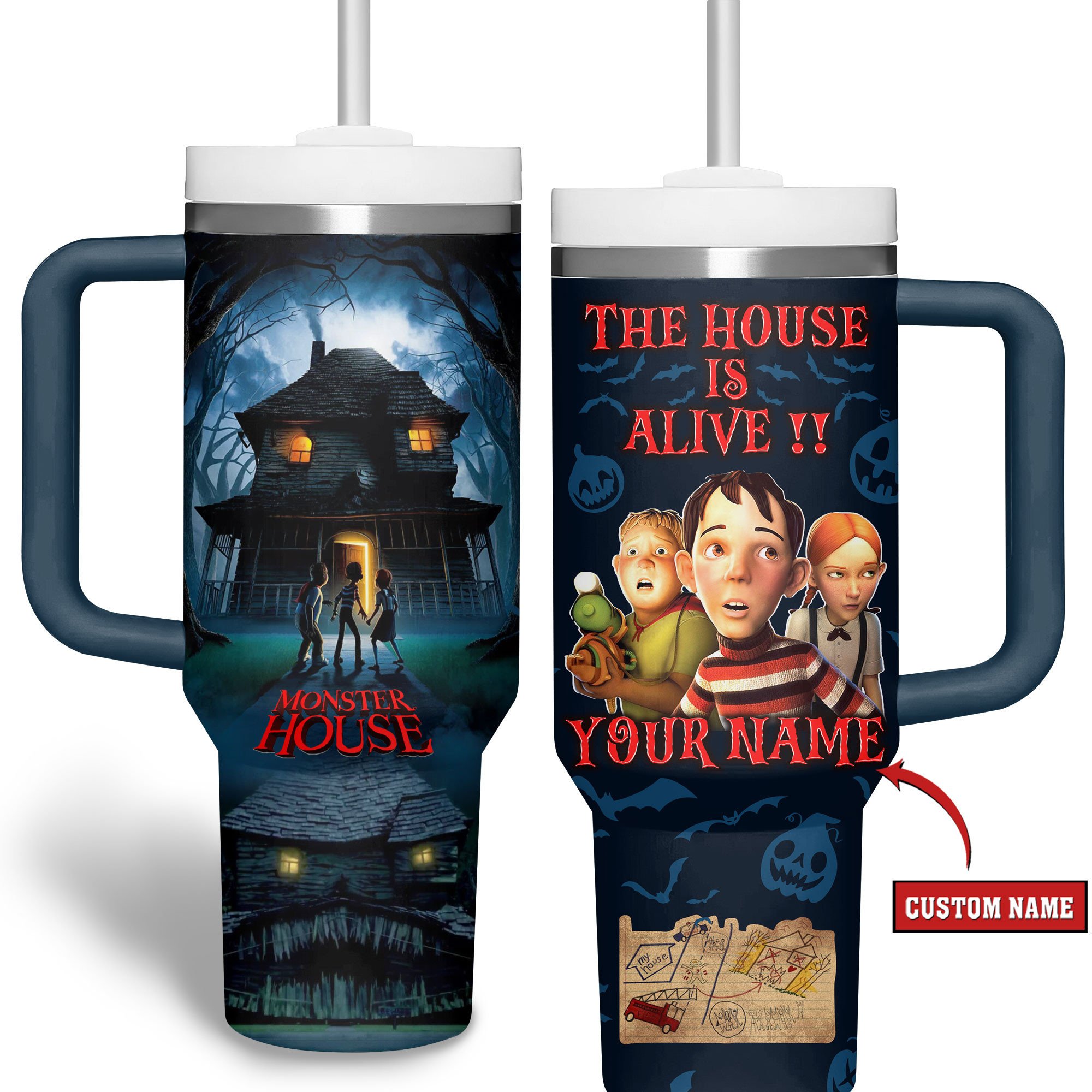 Monster House Movies Custom Stanley Cup 40 oz 30 oz Tumbler With Handle