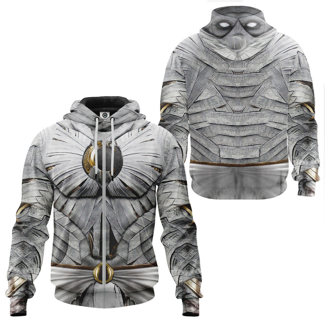 Moon Knight White Cosplay Costume Hoodie Sweatshirt T-Shirt Sweatpants Tracksuit - Stormmerch Exclusive