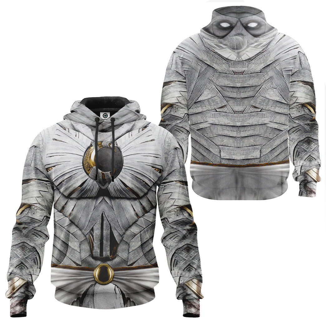 Moon Knight White Cosplay Costume Hoodie Sweatshirt T-Shirt Sweatpants Tracksuit - Stormmerch Exclusive