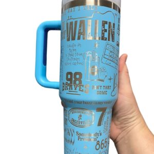Morgan Wallen Music Custom Stanley Cup 40 oz 30 oz Tumbler With Handle