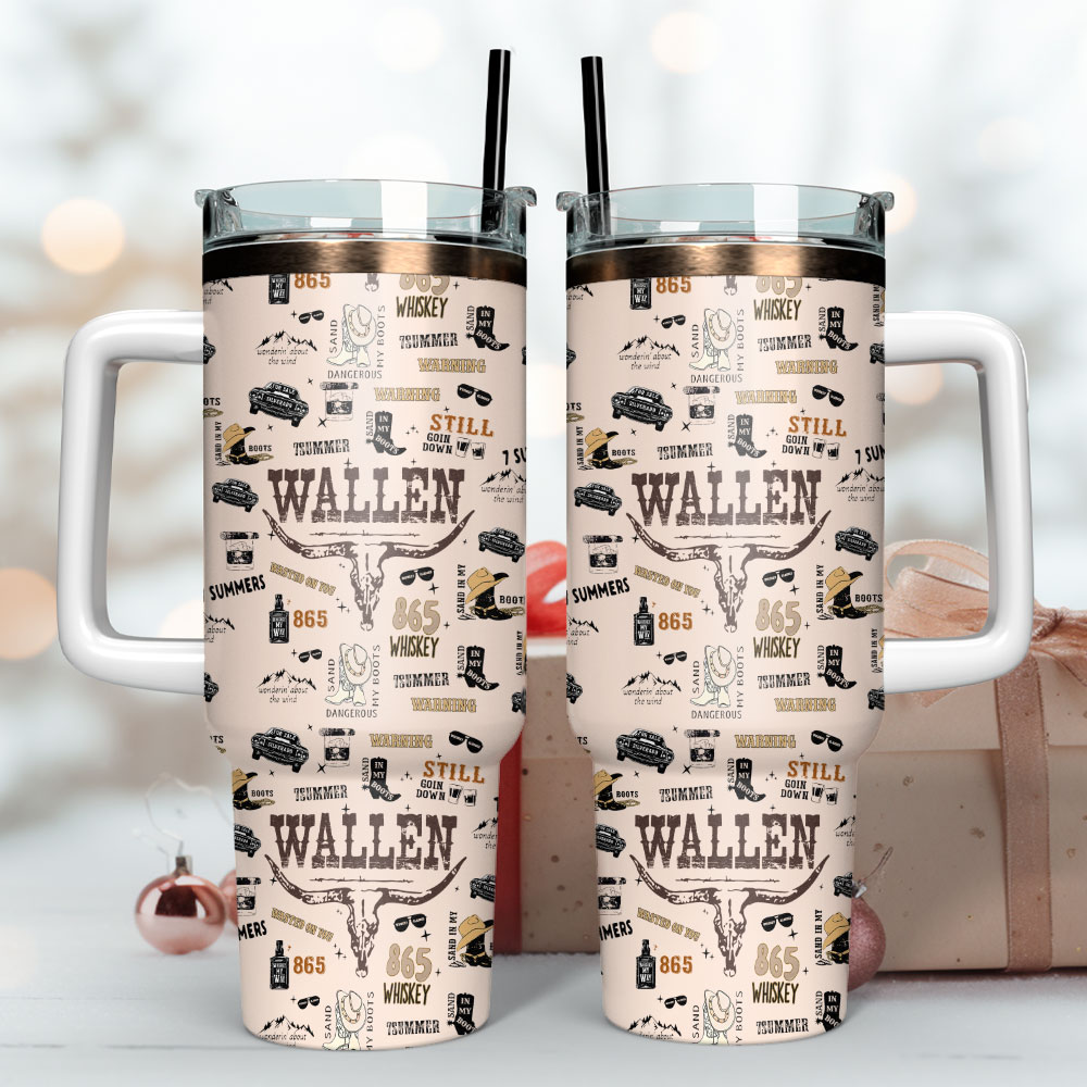 Morgan Wallen Music Custom Stanley Cup 40 oz 30 oz Tumbler With Handle