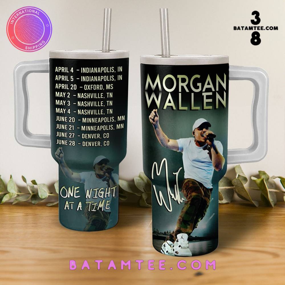 Morgan Wallen Music Custom Stanley Cup 40 oz 30 oz Tumbler With Handle