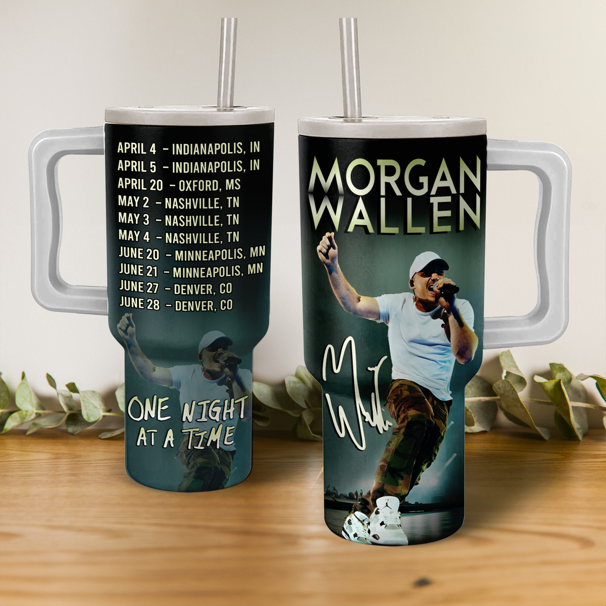 Morgan Wallen Music Custom Stanley Cup 40 oz 30 oz Tumbler With Handle