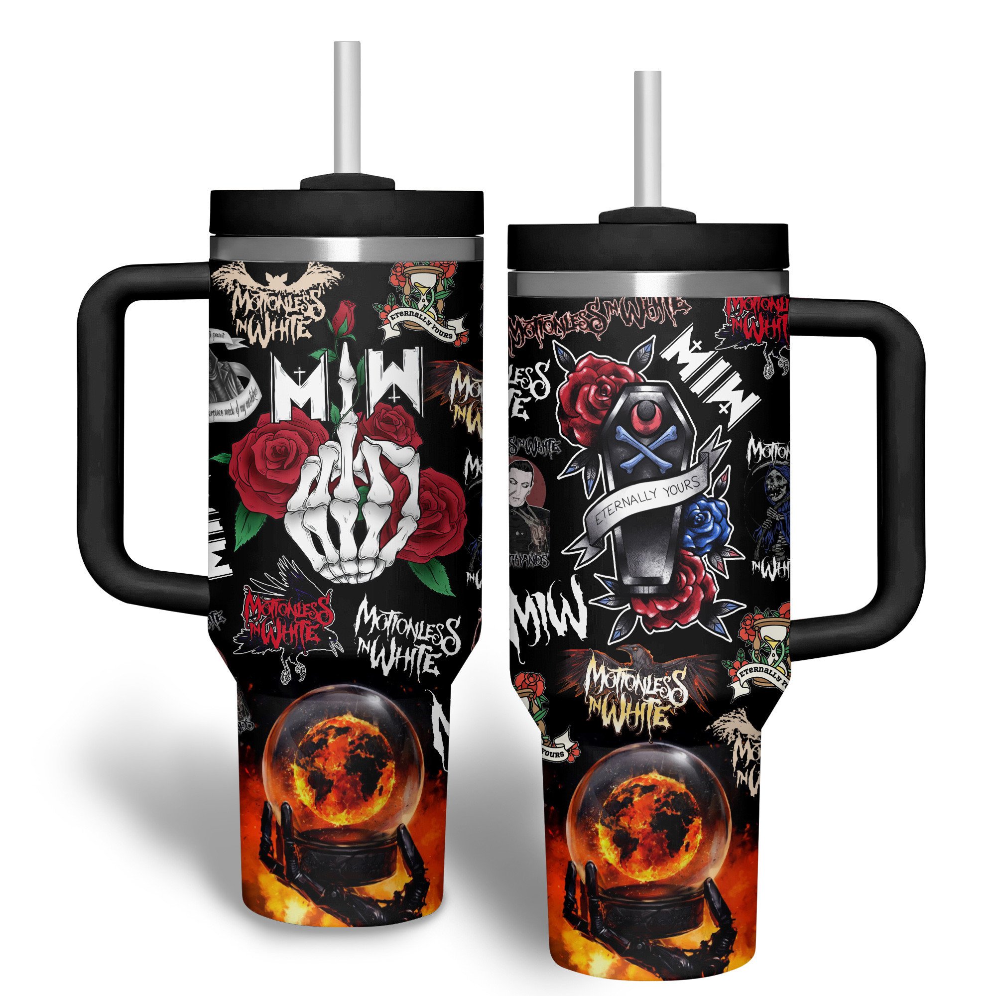 Motionless in White Custom Stanley Cup 40 oz 30 oz Tumbler With Handle