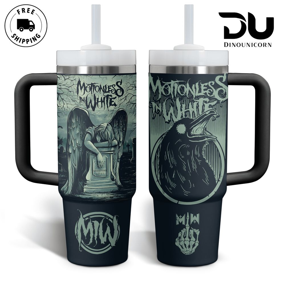 Motionless in White Music Custom Stanley Cup 40 oz 30 oz Tumbler With Handle