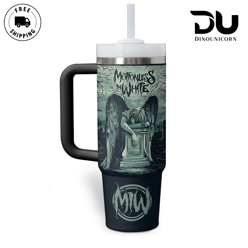 Motionless in White Music Custom Stanley Cup 40 oz 30 oz Tumbler With Handle