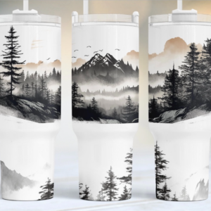Mountain And Forest Custom Stanley Cup 40 oz 30 oz Tumbler With Handle