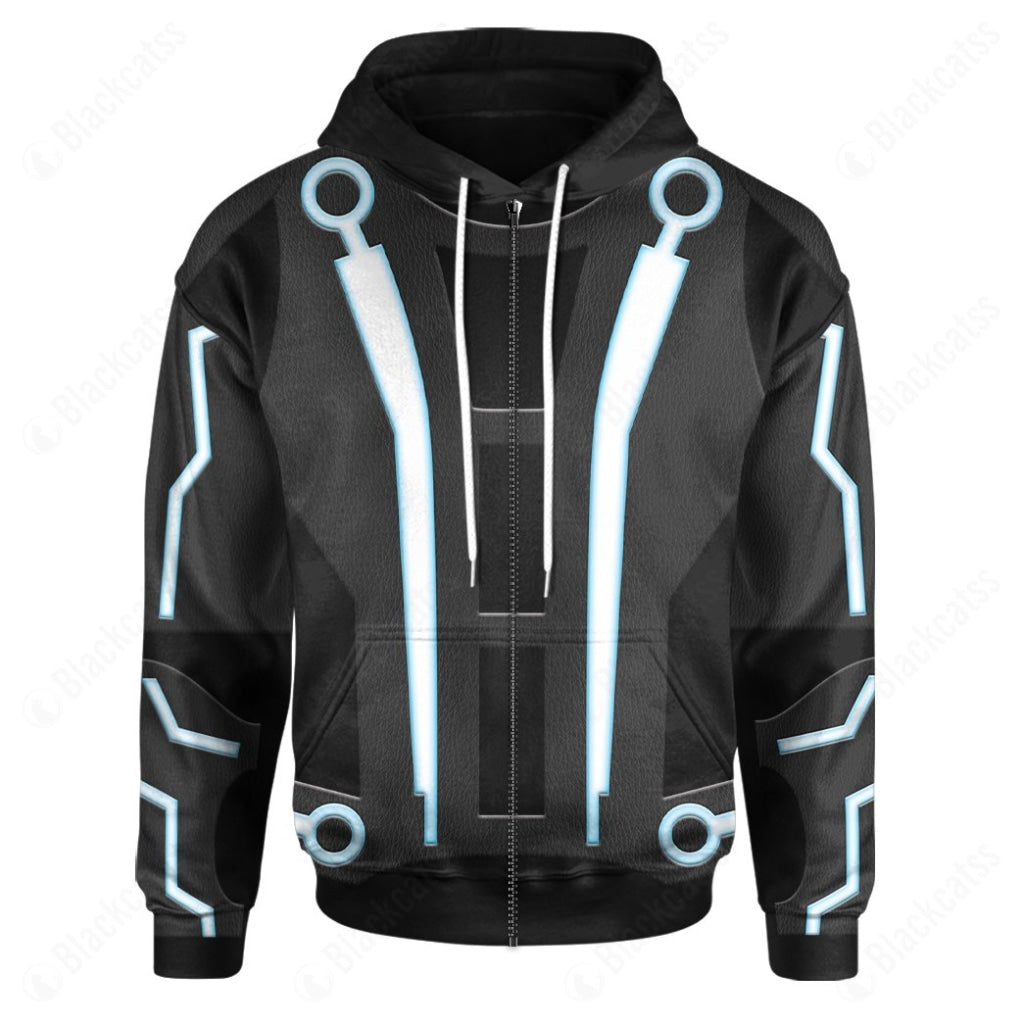 Movie Tron Sam Flynn Costume Hoodie Sweatshirt T-Shirt Sweatpants Tracksuit - Stormmerch Exclusive