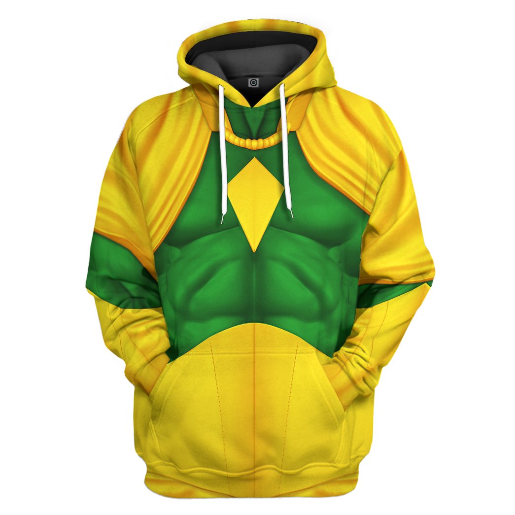 Mrvl Vision Comic Suit Costume Hoodie Sweatshirt T-Shirt Sweatpants Tracksuit - Stormmerch Exclusive