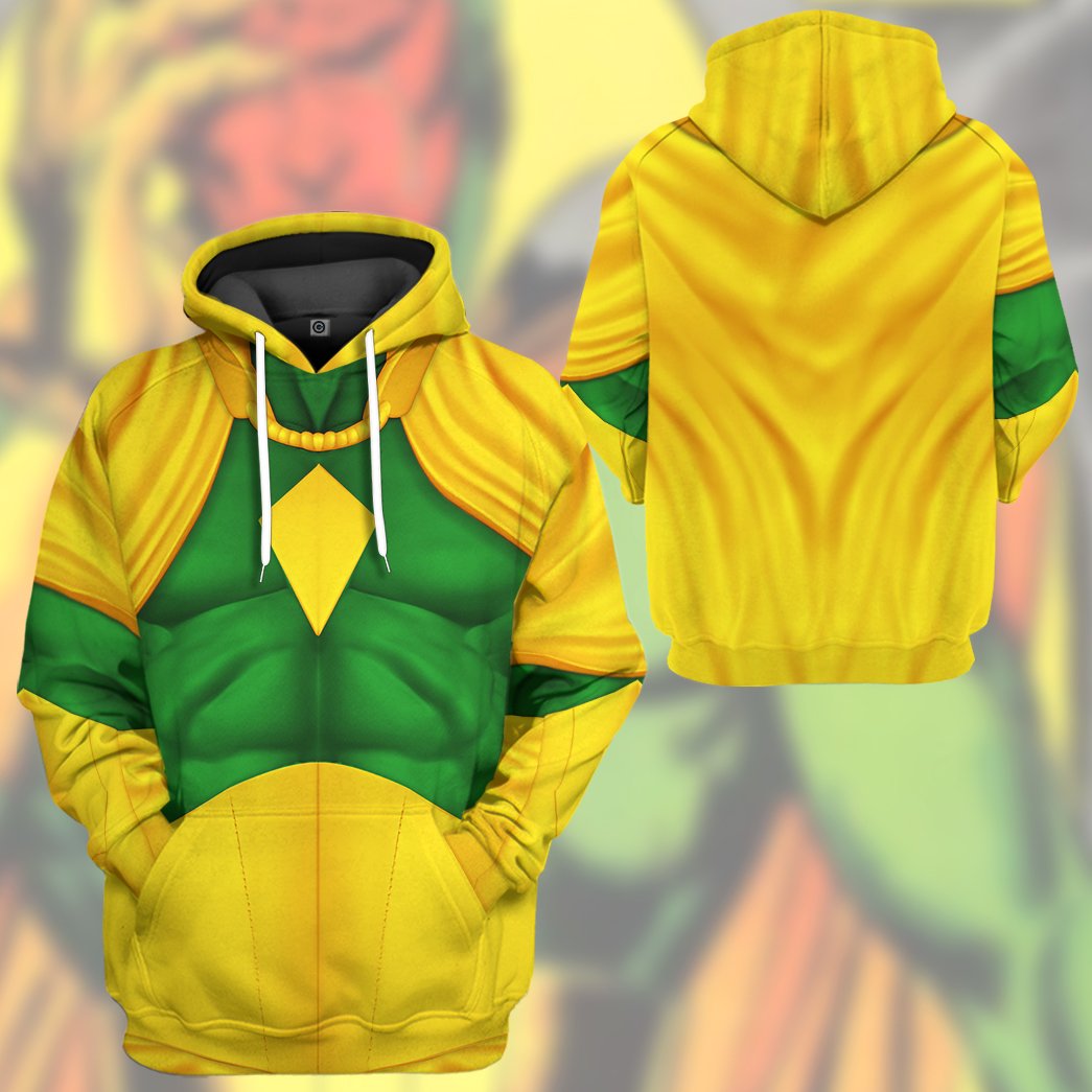 Mrvl Vision Comic Suit Costume Hoodie Sweatshirt T-Shirt Sweatpants Tracksuit - Stormmerch Exclusive