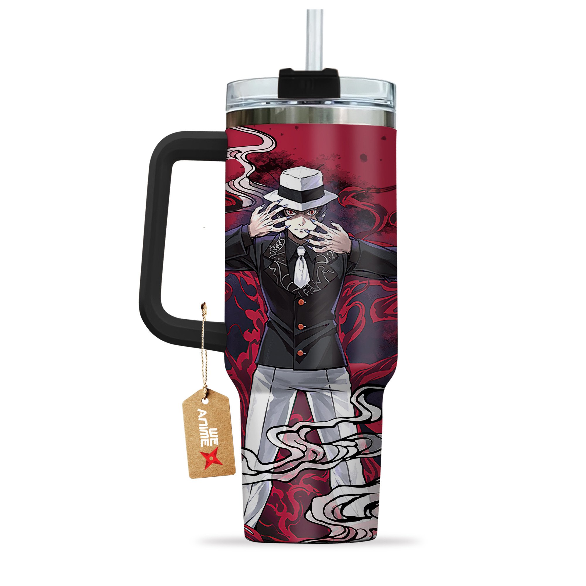 Muzan Kibutsuji Kimestu no Yaiba Anime Custom Stanley Cup 40 oz 30 oz Tumbler With Handle