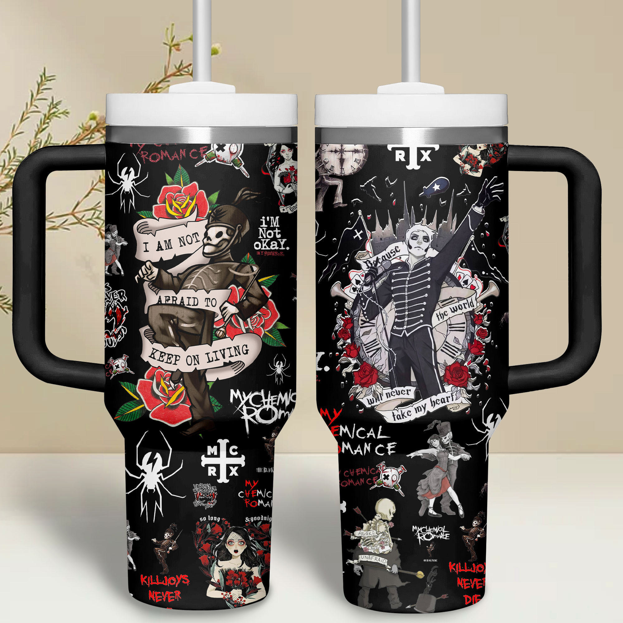 My Chemical Romance Music Custom Stanley Cup 40 oz 30 oz Tumbler With Handle