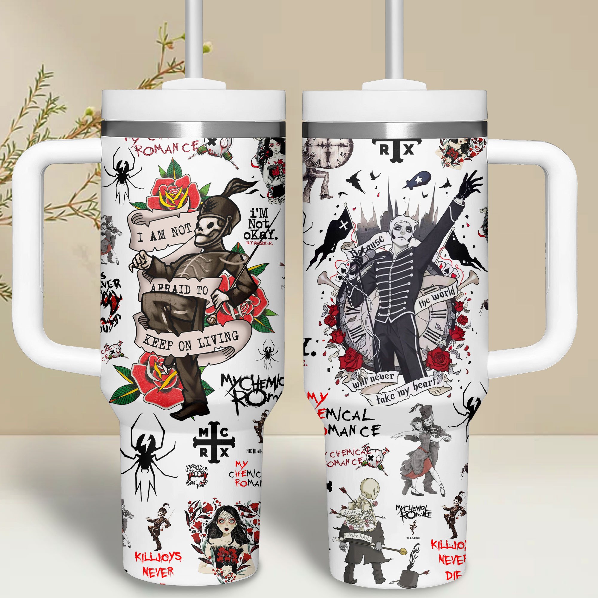 My Chemical Romance Music Custom Stanley Cup 40 oz 30 oz Tumbler With Handle