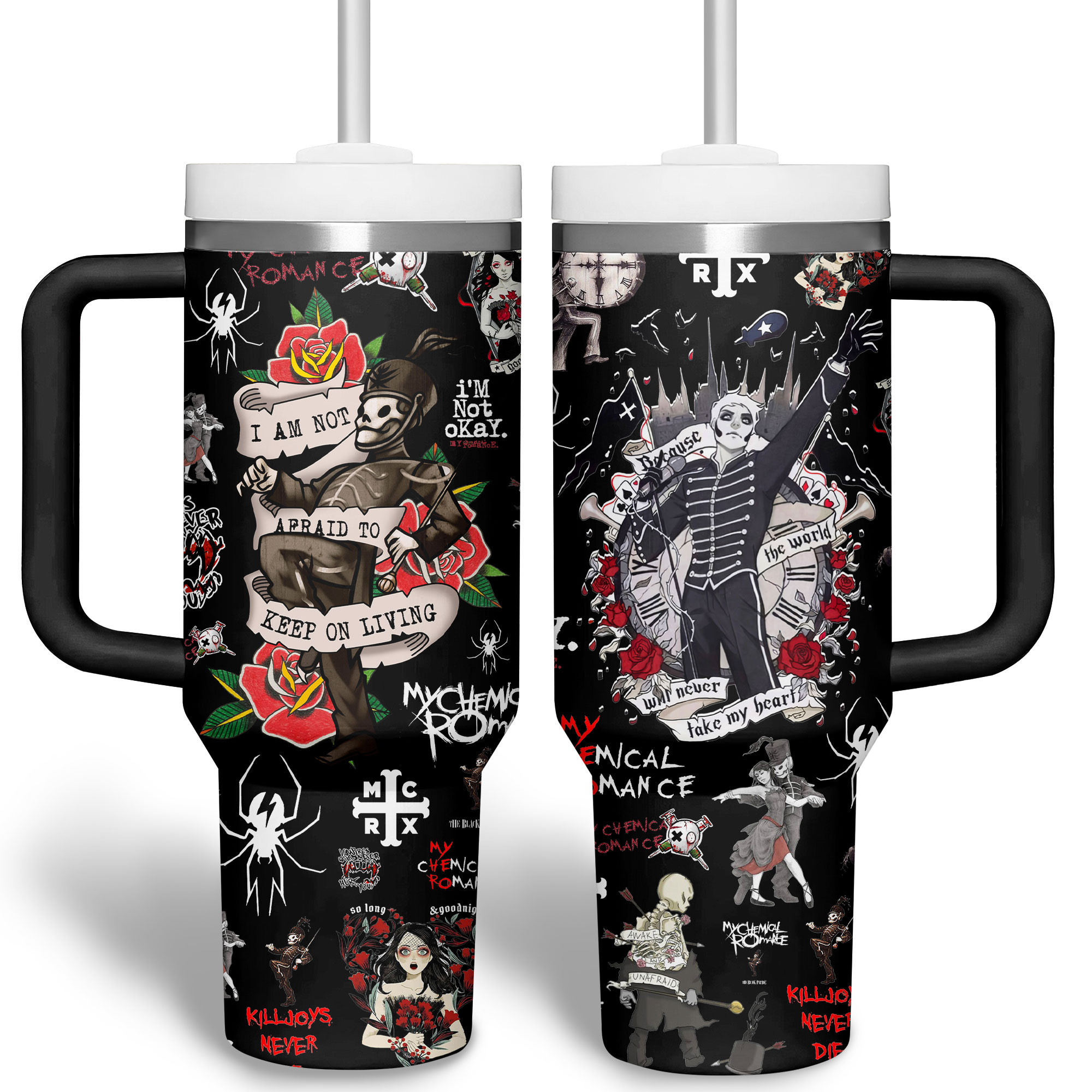 My Chemical Romance Music Custom Stanley Cup 40 oz 30 oz Tumbler With Handle