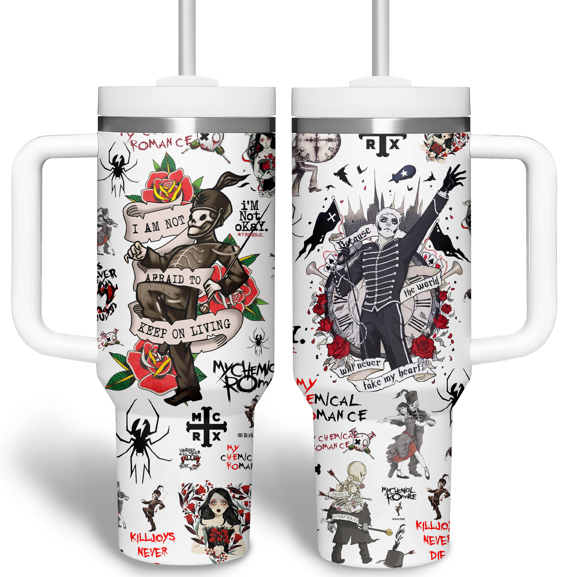 My Chemical Romance Music Custom Stanley Cup 40 oz 30 oz Tumbler With Handle