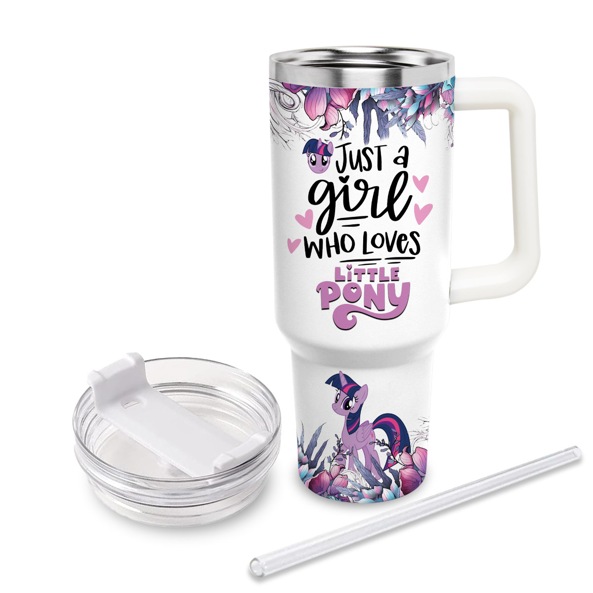 My Little Pony Cartoon Custom Stanley Cup 40 oz 30 oz Tumbler With Handle