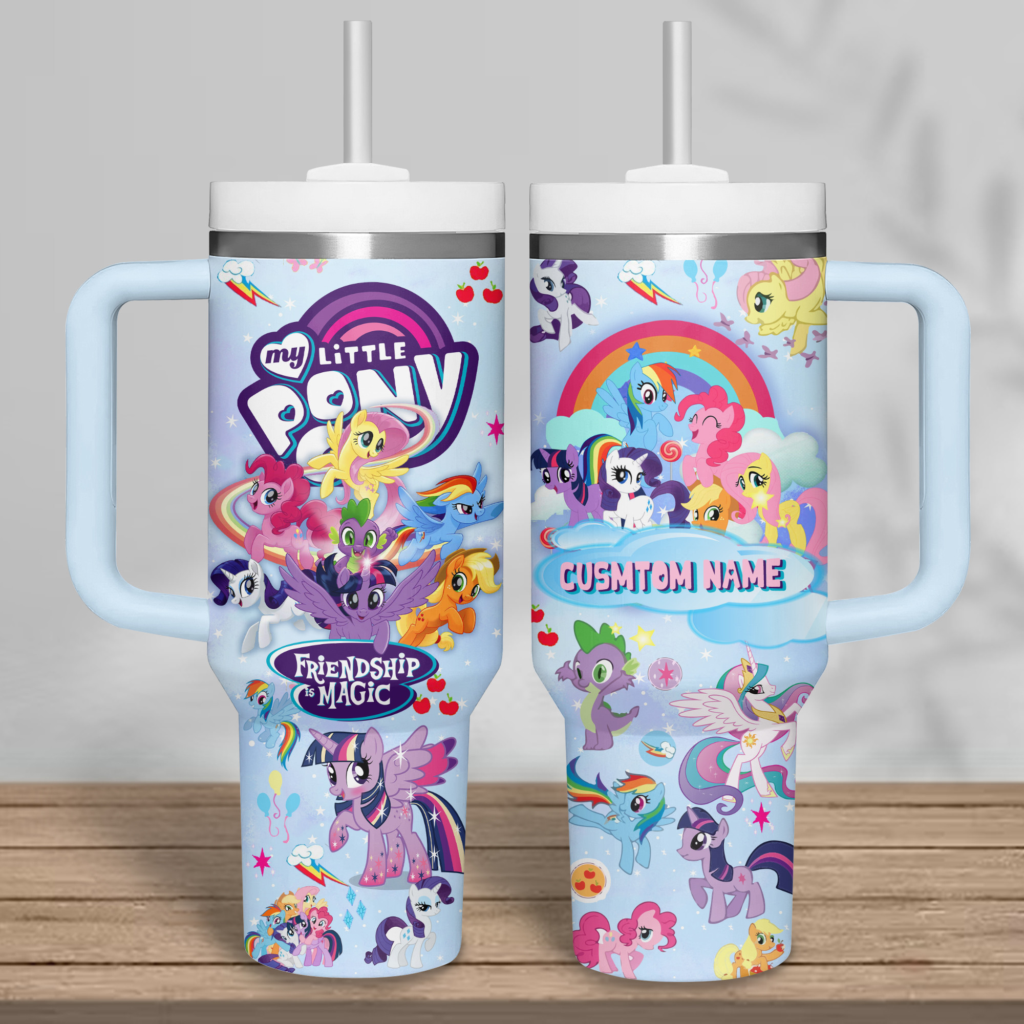 My Little Pony Cartoon Custom Stanley Cup 40 oz 30 oz Tumbler With Handle