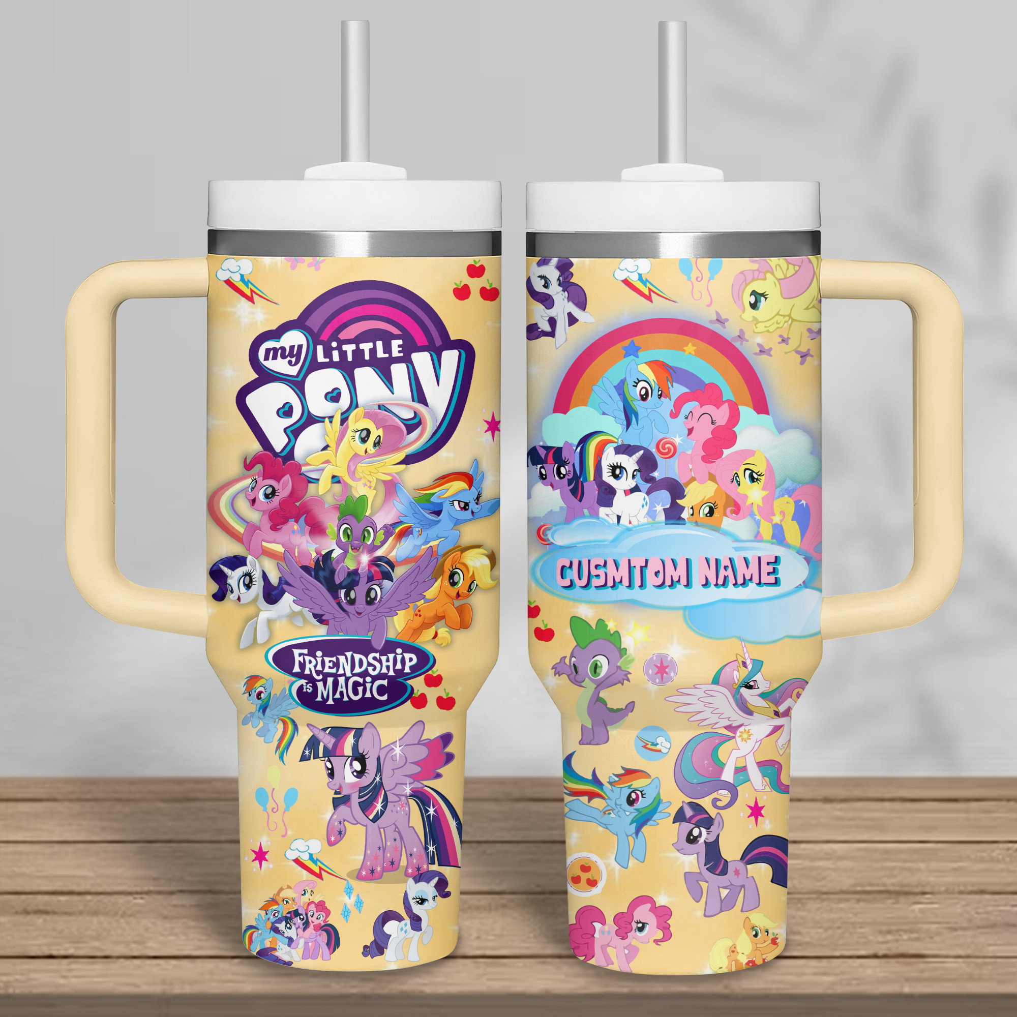 My Little Pony Cartoon Custom Stanley Cup 40 oz 30 oz Tumbler With Handle
