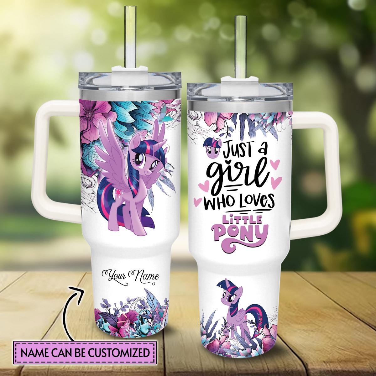 My Little Pony Cartoon Custom Stanley Cup 40 oz 30 oz Tumbler With Handle