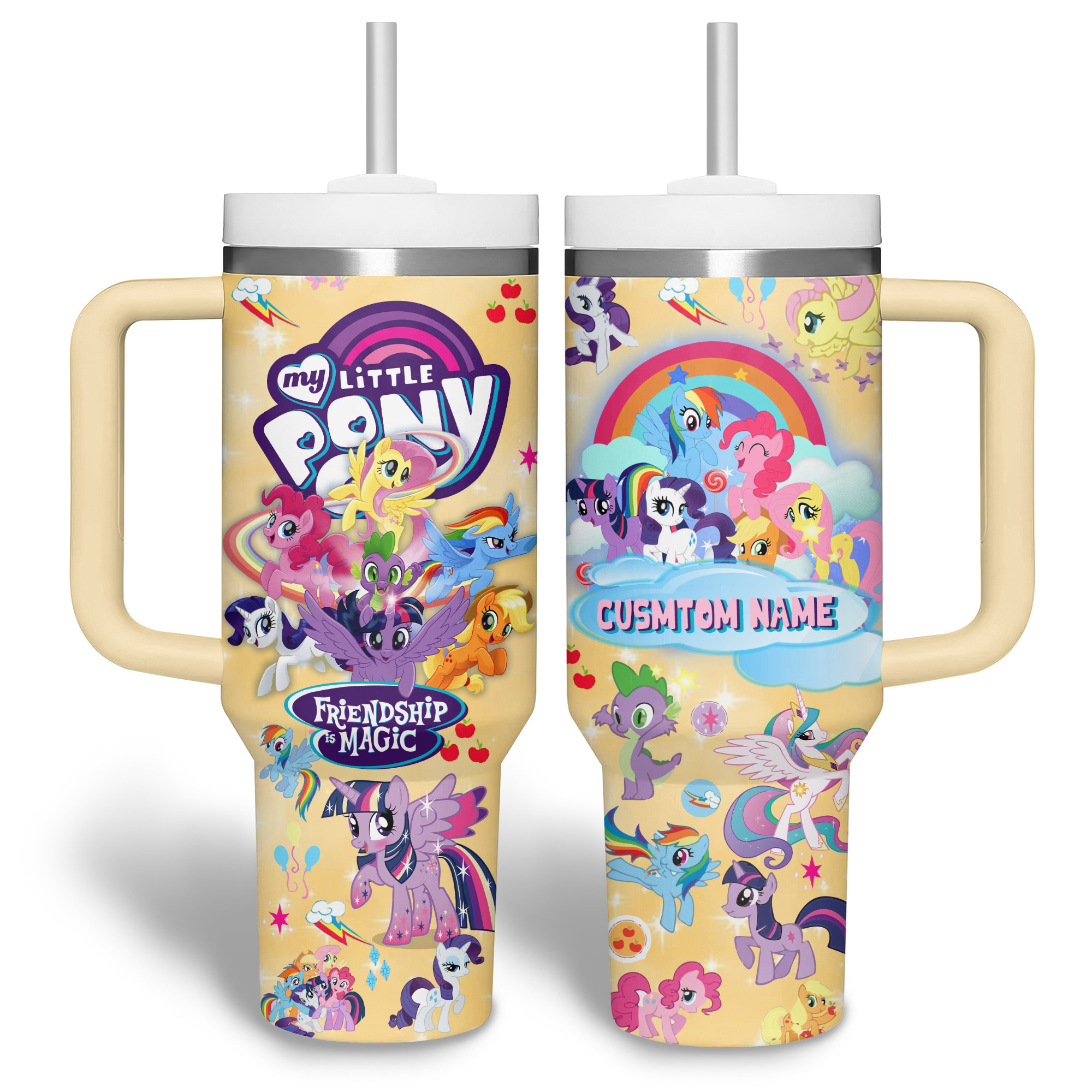 My Little Pony Cartoon Custom Stanley Cup 40 oz 30 oz Tumbler With Handle