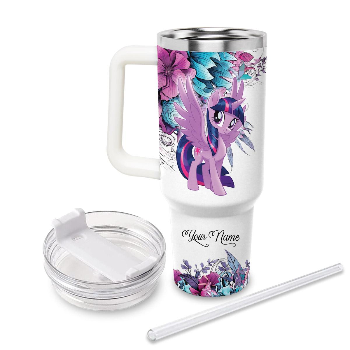 My Little Pony Cartoon Custom Stanley Cup 40 oz 30 oz Tumbler With Handle