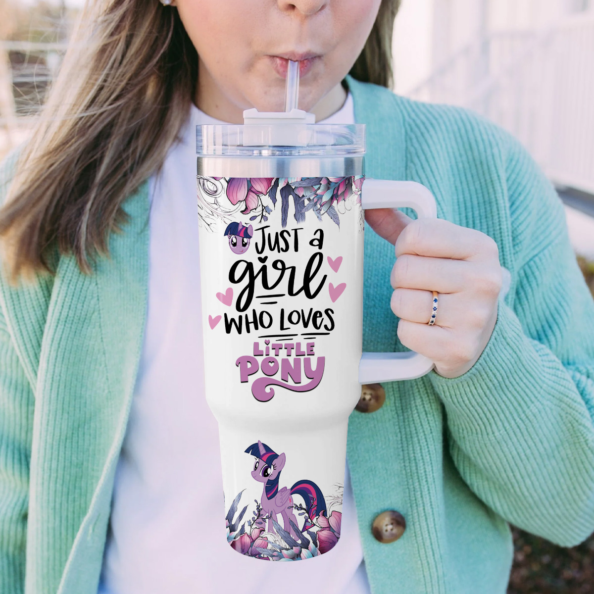 My Little Pony Cartoon Custom Stanley Cup 40 oz 30 oz Tumbler With Handle
