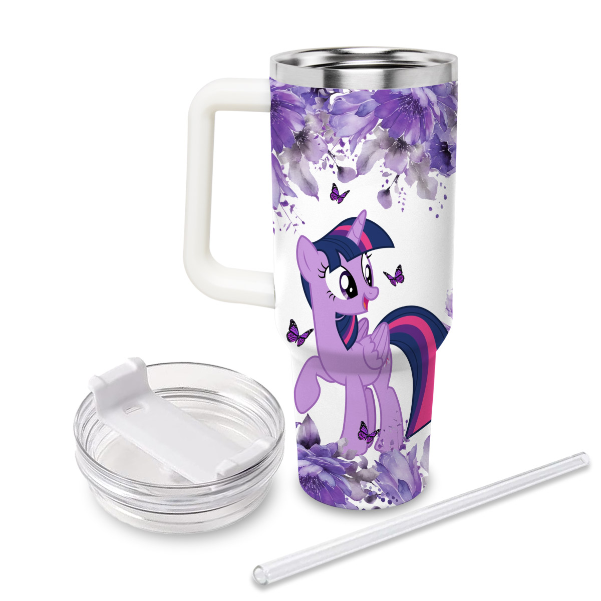 My Little Pony Cartoon Custom Stanley Cup 40 oz 30 oz Tumbler With Handle