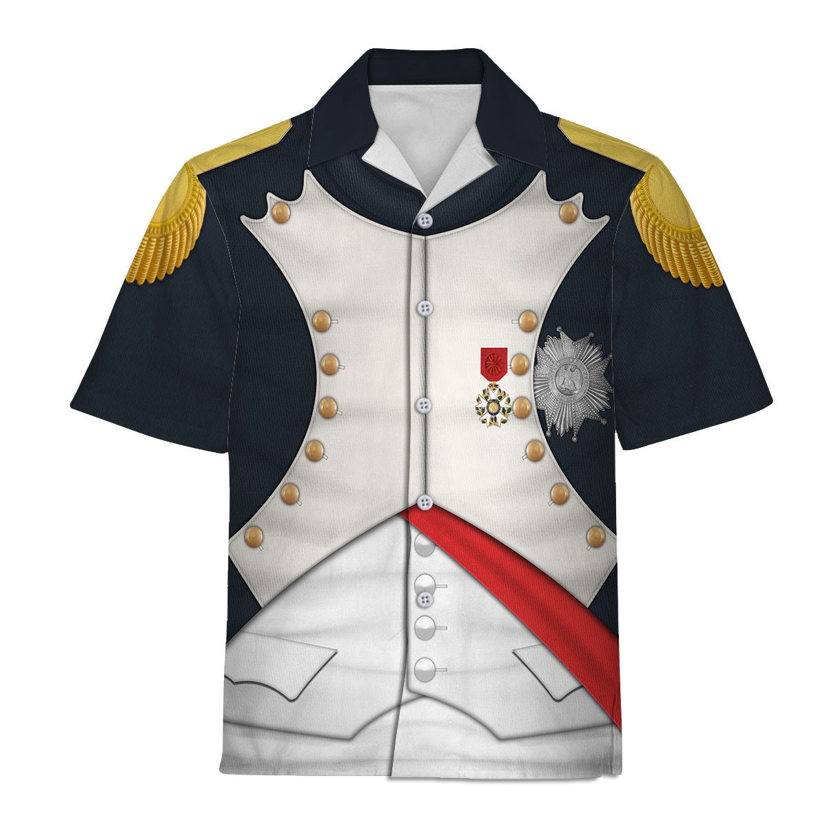 Napoleon I In His Grenadier Uniform All Over Print Hoodie Sweatshirt T-Shirt Tracksuit - Stormmerch Exclusive